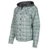 Klim Upland Insulated Flannel Shirt For Women 1 Klim Upland Insulated Flannel Shirt For Women -Hit-Air Shop 3682 000 Monument Gray Wintermint 01 1