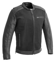 First Manufacturing Daredevil Twill/Leather Jacket